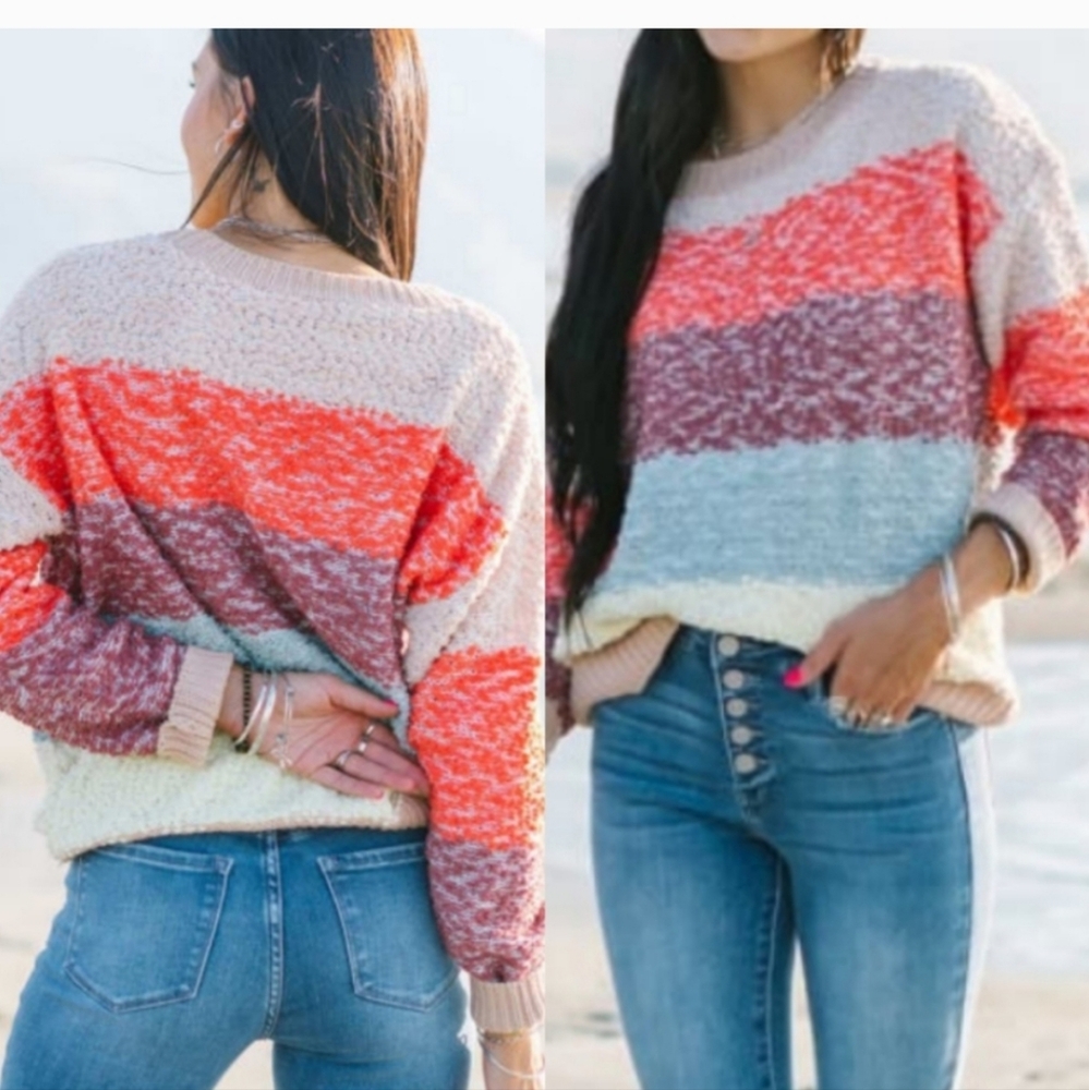 COLOR BLOCK SWEATER